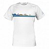 T-Shirt Herren PADDLEBOARDING WHITE lycra kurzarm