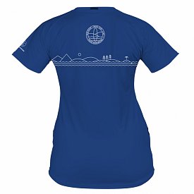 T-Shirt Damen PADDLEBOARDING BLUE lycra kurzarm