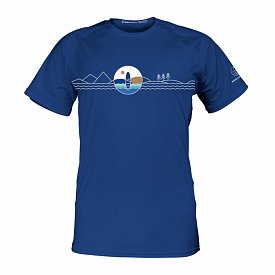 T-Shirt Herren PADDLEBOARDING BLUE lycra kurzarm