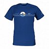 T-Shirt Herren PADDLEBOARDING BLUE lycra kurzarm