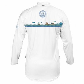 T-Shirt Herren  PADDLEBOARDING WHITE lycra langarm