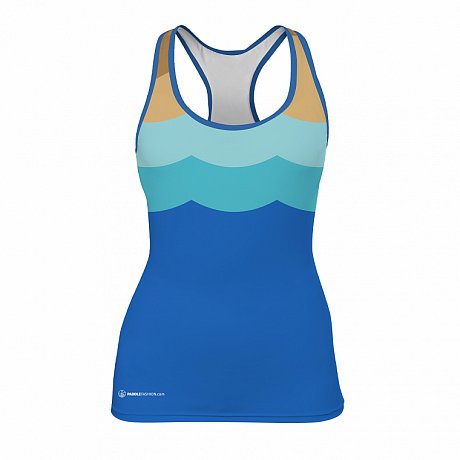 Damen Tank Top elastisch PADDLEBOARDING WAVE