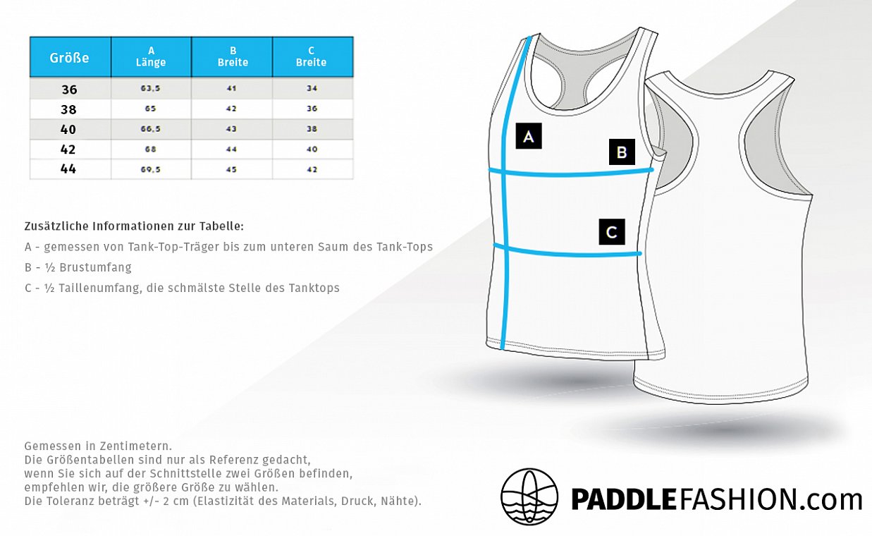 Frauen Tank Top elastisch PADDLEBOARDING WAVE