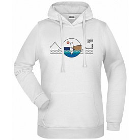 Hoodie Damen PADDLEBOARDING WHITE Baumwolle