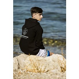 Hoodie Herren PADDLEBOARDING BLACK Baumwolle