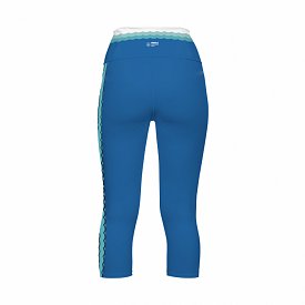 Leggins Damen ¾ PADDLEBOARDING WHITE/BLUE