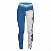 Leggins Damen lang PADDLEBOARDING WHITE/BLUE