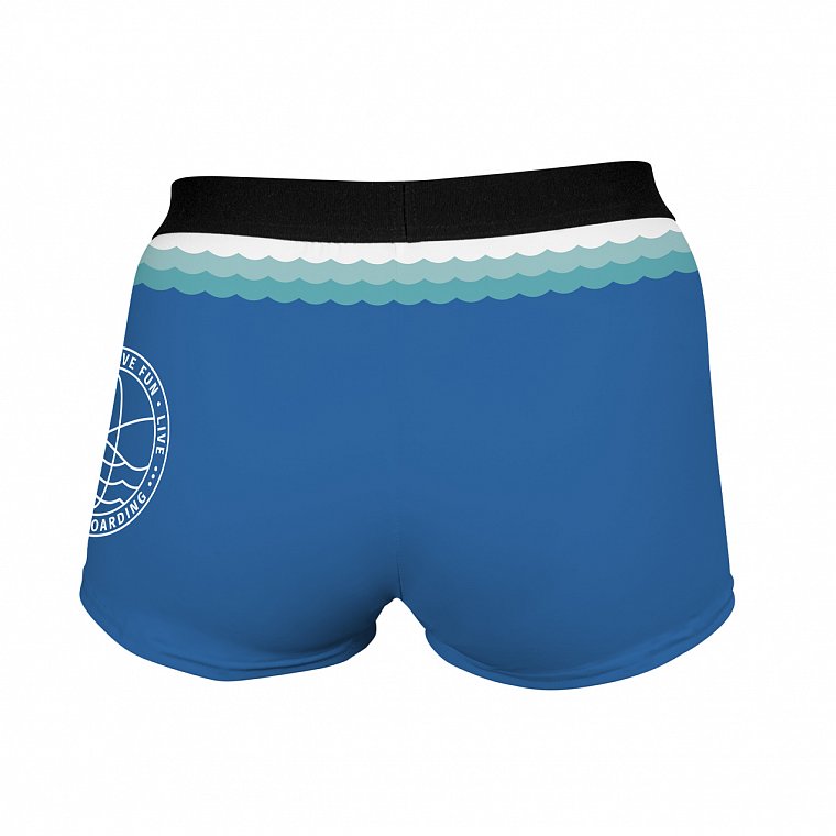 Shorts Damen elastisch PADDLEBOARDING BLUE