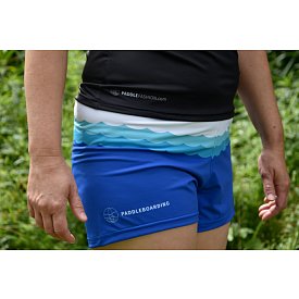 Shorts Damen elastisch PADDLEBOARDING BLUE