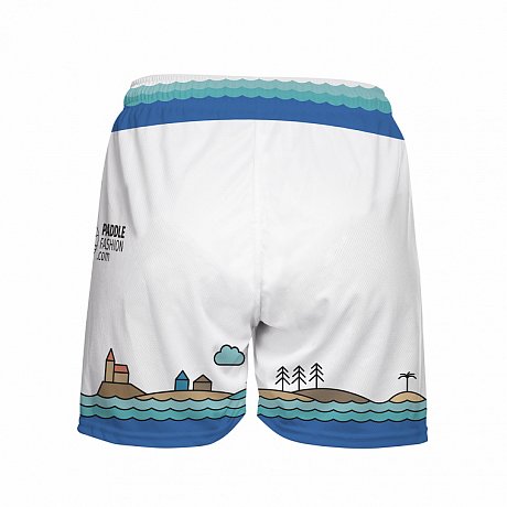 Loose Fit Shorts Damen PADDLEBOARDING WHITE