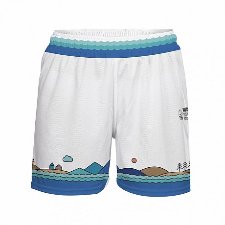 Loose Fit Shorts Damen PADDLEBOARDING WHITE