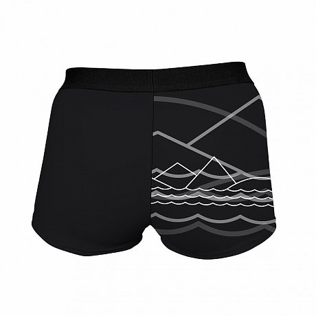 Shorts Damen elastisch PADDLEBOARDING BLACK