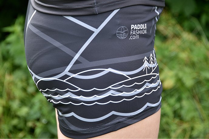 Shorts Damen elastisch PADDLEBOARDING BLACK