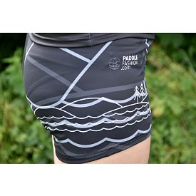 Shorts Damen elastisch PADDLEBOARDING BLACK