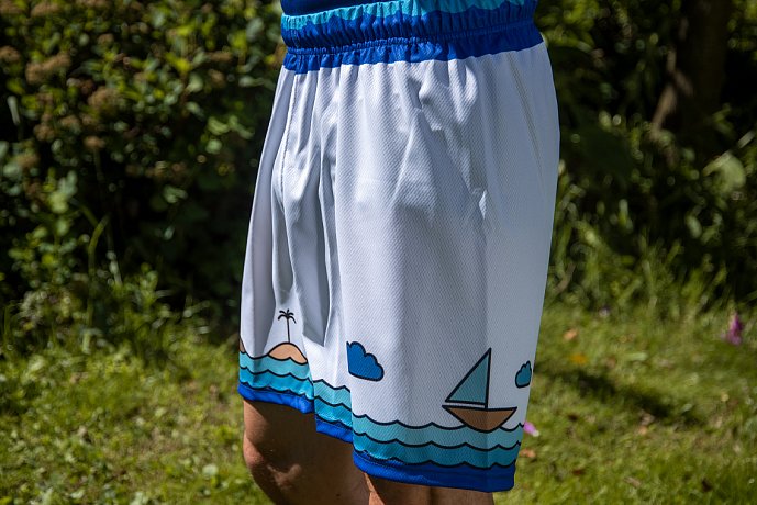 Loose Fit Shorts Herren PADDLEBOARDING WHITE