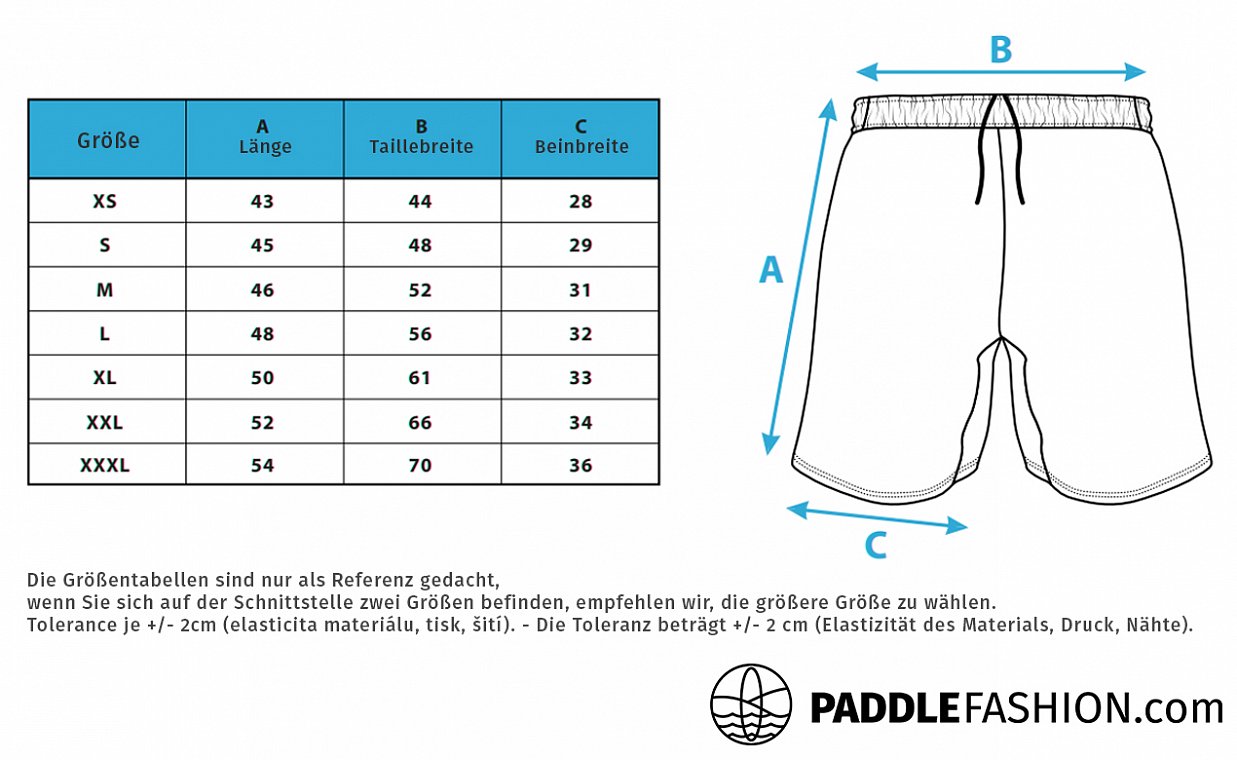 Shorts Herren PADDLEBOARDING WAVE lose