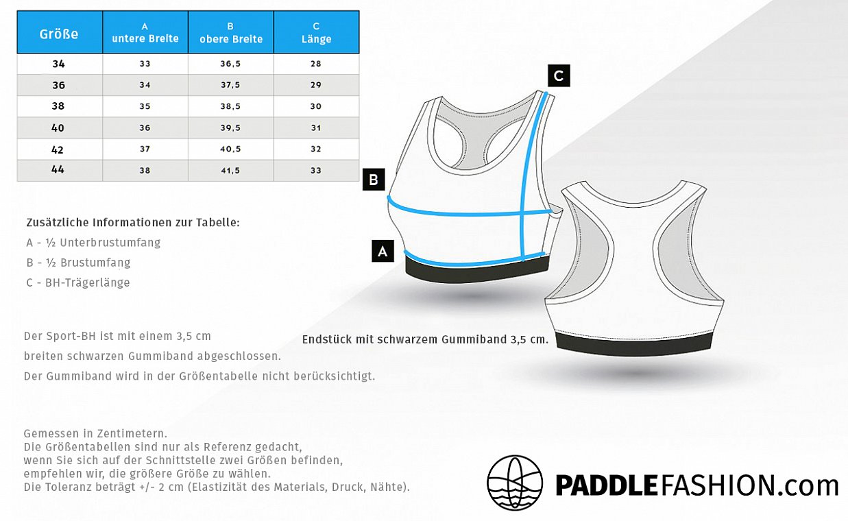 Sport Bra PADDLEBOARDING WHITE