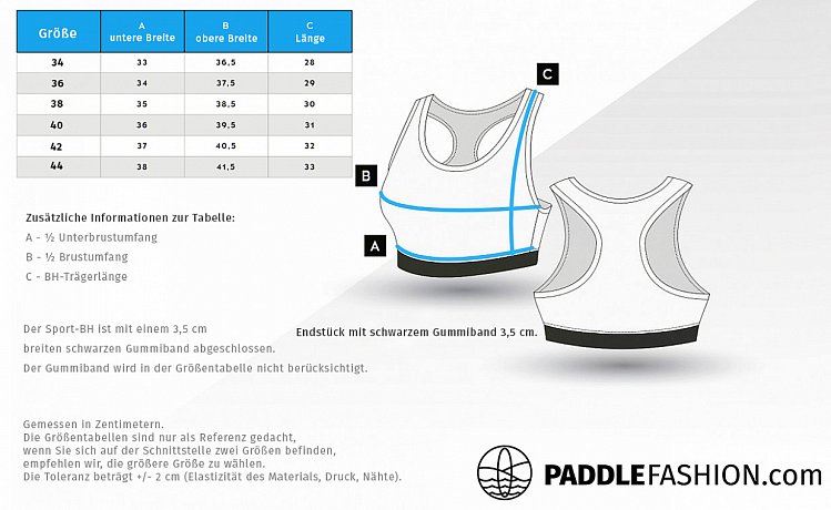 Sport Bra PADDLEBOARDING WHITE