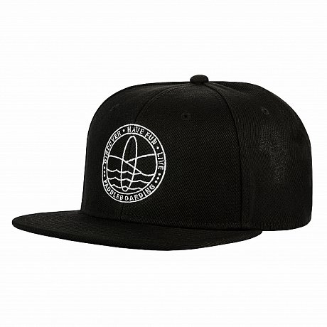 Snapback Cap PADDLEBOARDING black/white Logo-Stamp