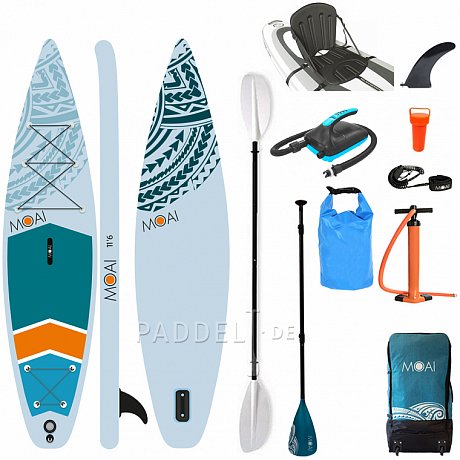 SUP MOAI Touring 11'6 - aufblasbares Stand Up Paddle Board