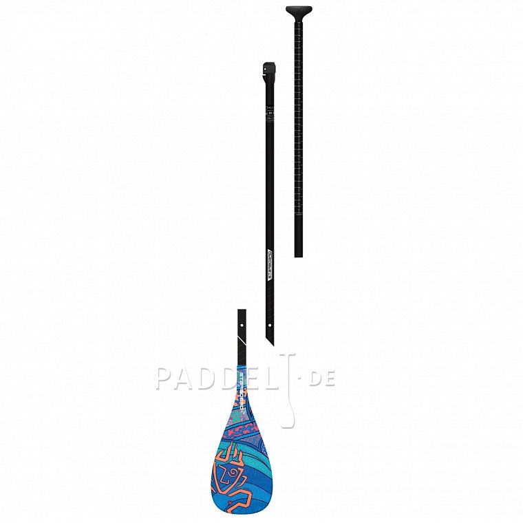 Pádlo STARBOARD TIKI TECH WAVE 3pc 26mm CARBON /M - nastavitelné pro paddleboard