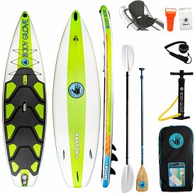 SUP BODY GLOVE Raptor+ 10'8 mit Paddel - aufblasbares Stand Up Paddle Board