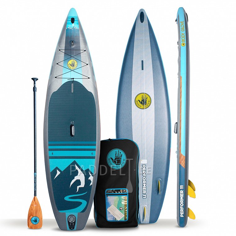 SUP BODY GLOVE Performer 11'0 mit Paddel - aufblasbares Stand Up Paddle Board