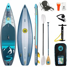 SUP BODY GLOVE Performer 11'0 mit Paddel - aufblasbares Stand Up Paddle Board