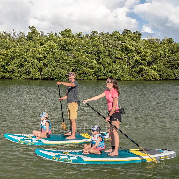 SUP BODY GLOVE Navigator+ 11'0 mit Paddel - aufblasbares Stand Up Paddle Board