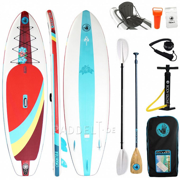 SUP BODY GLOVE Mantra 10'6 mit Paddel - aufblasbares Stand Up Paddle Board