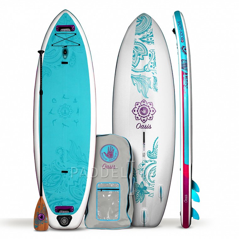 SUP BODY GLOVE Oasis 11'0 mit Paddel - aufblasbares Stand Up Paddle Board