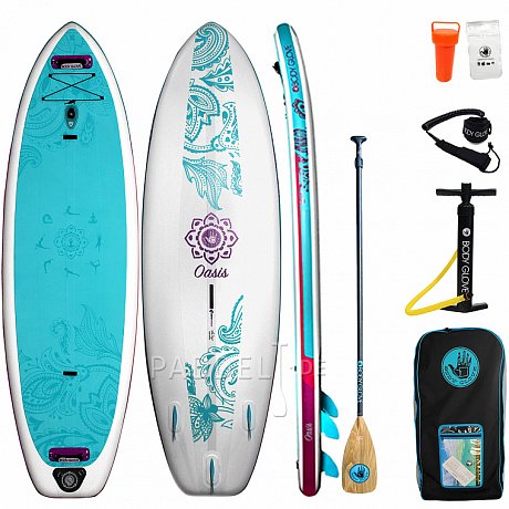 SUP BODY GLOVE Oasis 11'0 mit Paddel - aufblasbares Stand Up Paddle Board