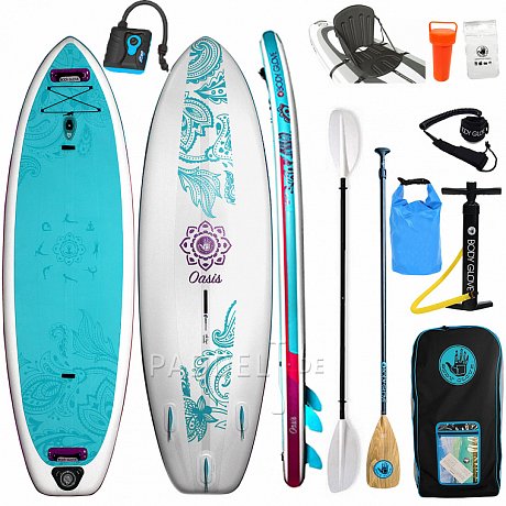 SUP BODY GLOVE Oasis 11'0 mit Paddel - aufblasbares Stand Up Paddle Board  Variante: Super-Set