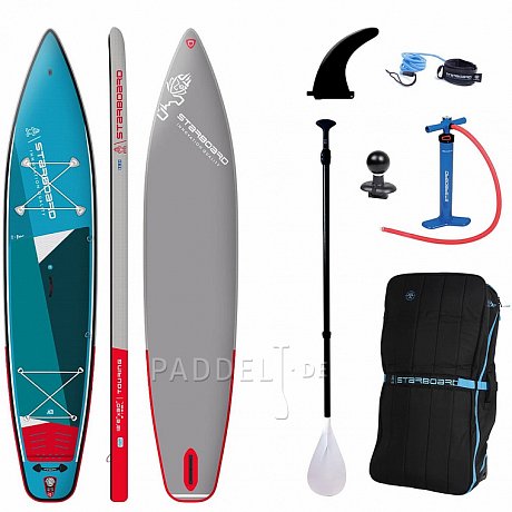 SUP STARBOARD 12'6 x 30'' x 6'' TOURING ZEN SC mit Paddel - aufblasbares Stand Up Paddle Board