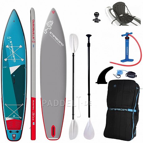 SUP STARBOARD 12'6 x 30'' x 6'' TOURING ZEN SC mit Paddel - aufblasbares Stand Up Paddle Board