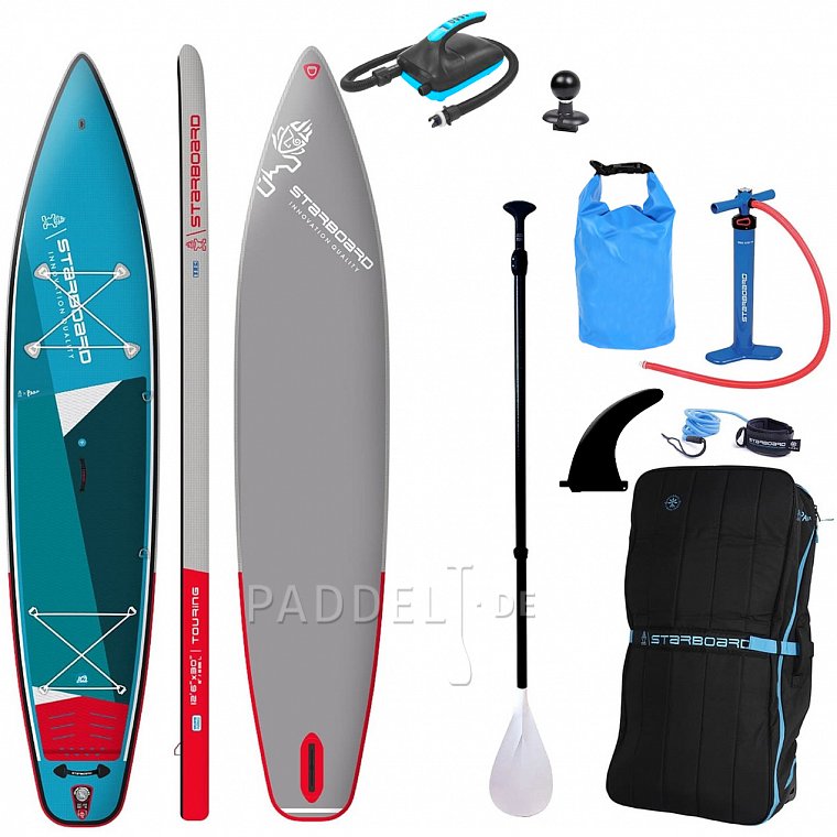 SUP STARBOARD 12'6 x 30'' x 6'' TOURING ZEN SC mit Paddel - aufblasbares Stand Up Paddle Board