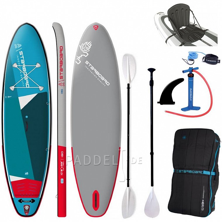 SUP STARBOARD 10'8 x 33'' x 5.5'' iGO ZEN SC mit Paddel  - aufblasbares Stand Up Paddle Board