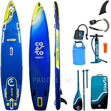 SUP COASTO CRUISER 13'1 mit Paddel  - aufblasbares Stand Up Paddle Board