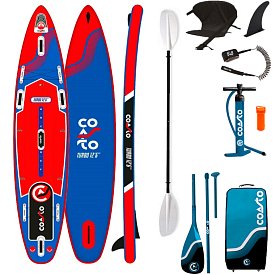 SUP COASTO TURBO 12'6 mit Paddel - aufblasbares Stand Up Paddle Board