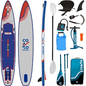 SUP COASTO SUPER TURBO 14' mit Paddel- aufblasbares Stand Up Paddle Board