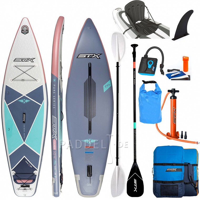 SUP STX Pure Tourer 11'6 x 32 mit Paddel - aufblasbares Stand Up Paddle Board