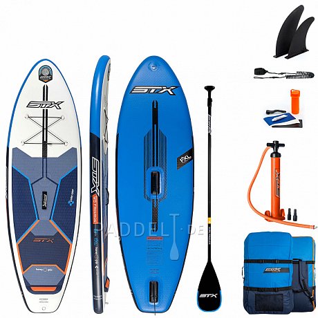 SUP STX Hybrid Junior Cruiser 8' mit Paddel - aufblasbares Stand Up Paddle Board und WindSUP 2022