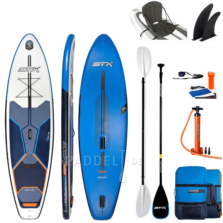 SUP STX WS Hybrid Cruiser 10’4” mit Paddel - aufblasbares Stand Up Paddle Board und WindSUP 2022