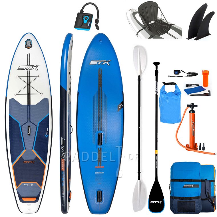 SUP STX WS Hybrid Cruiser 10’4” mit Paddel - aufblasbares Stand Up Paddle Board und WindSUP 2022