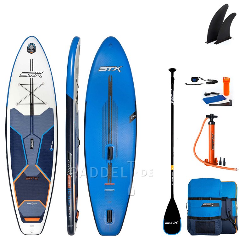 SUP STX WS Hybrid Cruiser 10’4” mit Paddel - aufblasbares Stand Up Paddle Board und WindSUP 2022