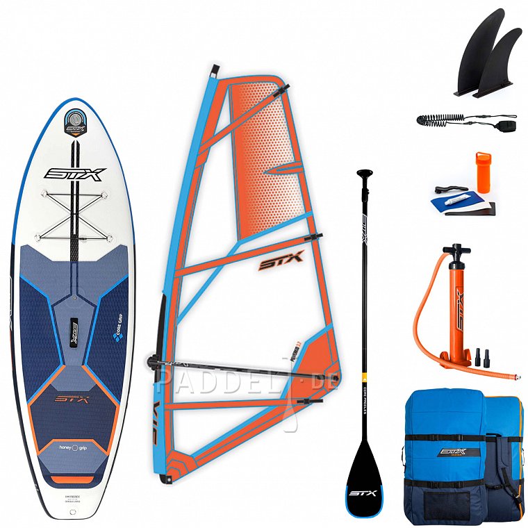 Paddleboard STX Hybrid Junior Cruiser 8' s pádlem komplet s plachtou - nafukovací paddleboard