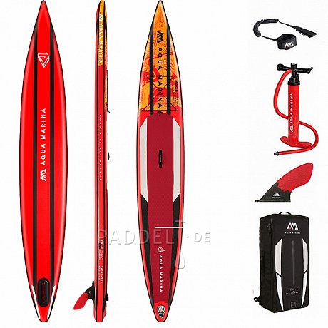 SUP AQUA MARINA RACE Elite 14'0''x25''x6'' - aufblasbares Stand Up Paddle Board