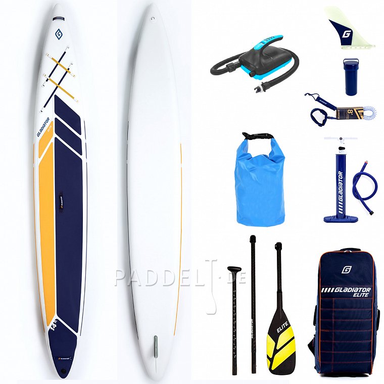 Paddleboard GLADIATOR ELITE 14' Race s karbon pádlem model 2022  - nafukovací