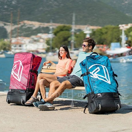 AQUA MARINA Premium 90l Rucksack mit Rollen für SUP Boards - rot