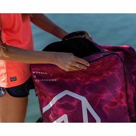 AQUA MARINA Premium 90l Rucksack mit Rollen für SUP Boards - rot